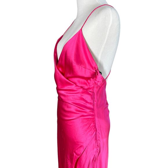 SER.O.YA Emma Silk Dress in Fuchsia Purple Small NWT - Picture 7 of 7